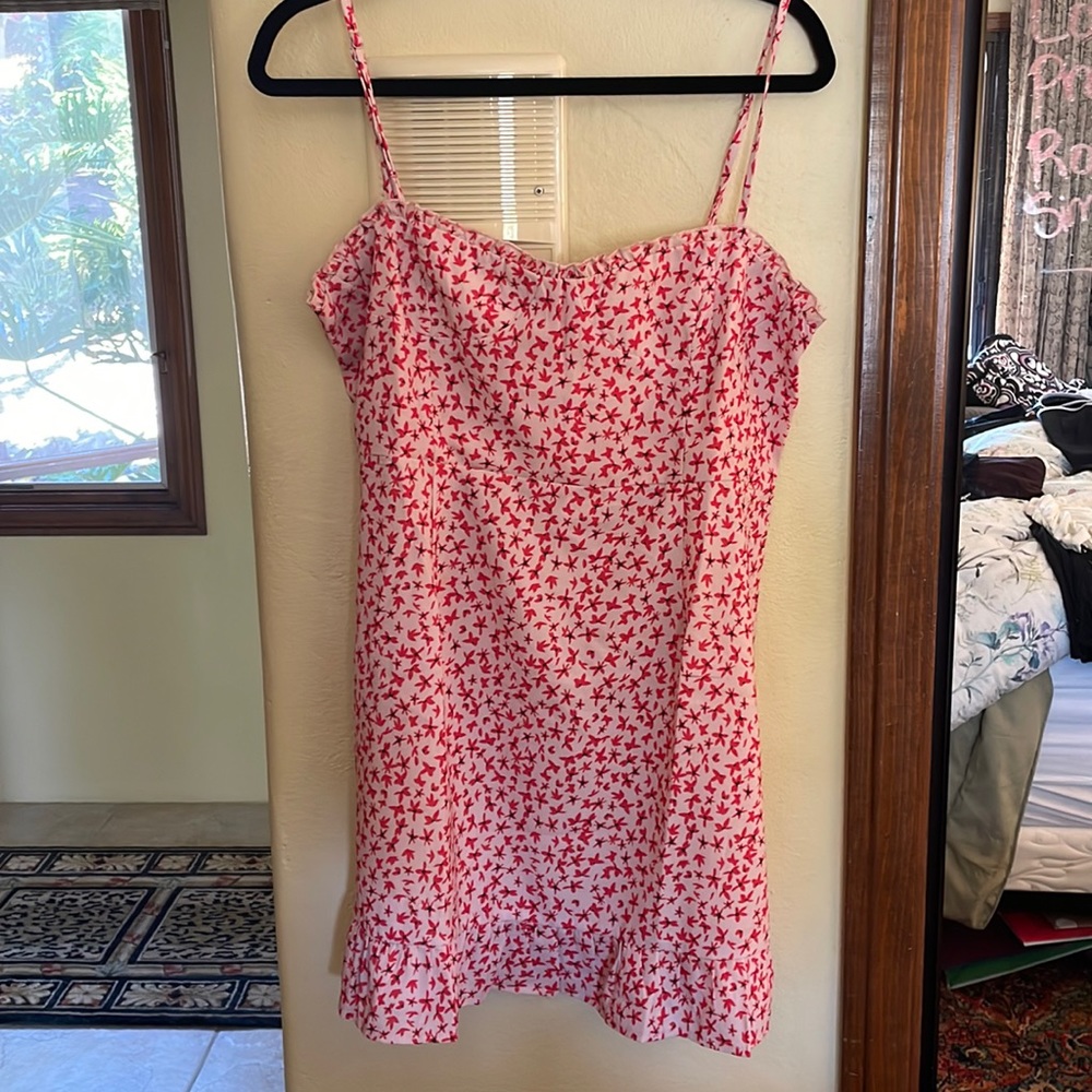Floral pink and red princess Polly dress us size 12